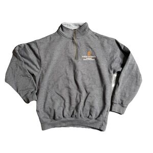 Pennant GrayQuarter ZipPull Over Sweat Shirt Auburn Harrison School Of PharmacyM